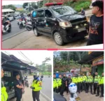 Aksi Ugal-Ugalan Sopir Ambulance Dihentikan Polisi,Nyaris Tabrak Petugas Di Malangbong