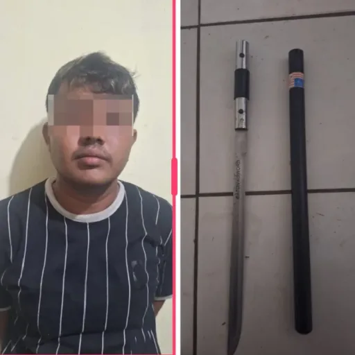 Patroli KRYD Tengah Malam, Tim Sancang Amankan Pemuda Mabuk Bawa Sajam Di Garut Selatan