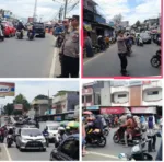 TNI-Polri Bersinergi Atur Lalu Lintas Di Pasar Lewo Malangbong