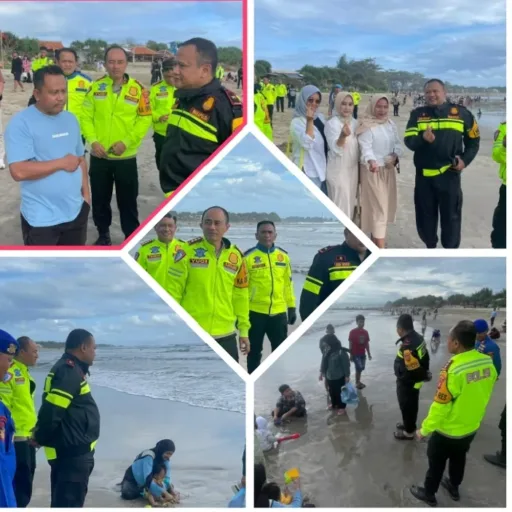 Kapolres Garut Dampingi Wakapolda Jabar Cek Jalur Selatan Hingga Patroli Pantai