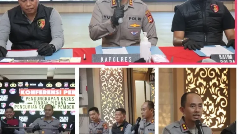Polres Garut Bekuk Pelaku Bobol Atap Indomaret Di  Leles