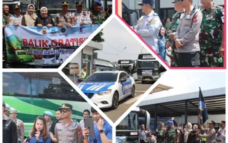 Polres Garut Bersama Pemda Garut Gelar Program Angkutan Balik Gratis Lebaran 2026
