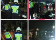 Respons Cepat Polsek Kadungora, Tangani Laka Tunggal di Gandamekar