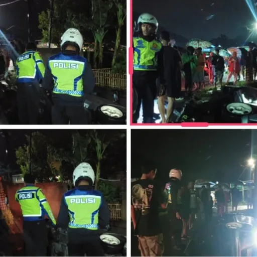 Respons Cepat Polsek Kadungora, Tangani Laka Tunggal di Gandamekar