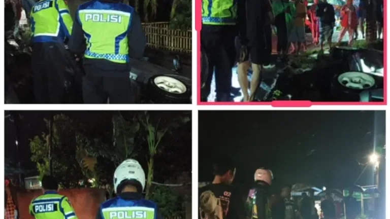 Respons Cepat Polsek Kadungora, Tangani Laka Tunggal di Gandamekar