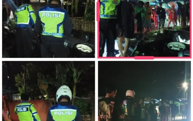 Respons Cepat Polsek Kadungora, Tangani Laka Tunggal di Gandamekar