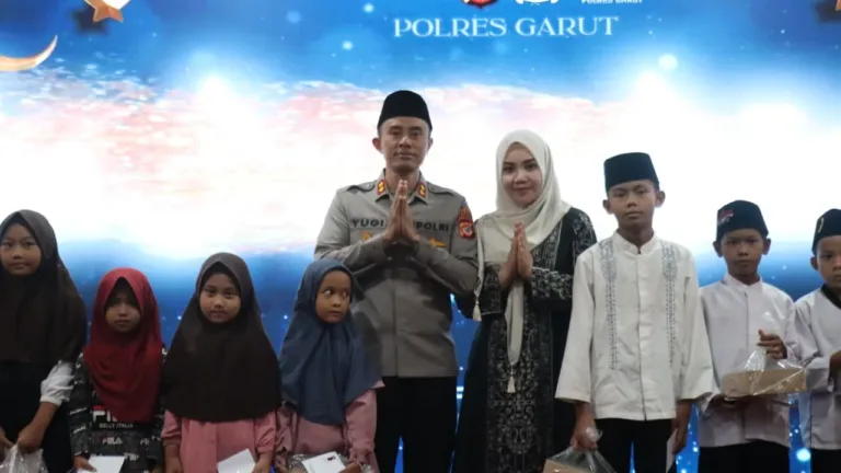 Peringatan Nuzulul Qur’an, Polres Garut Santuni Anak Yatim Dan Pererat Kebersamaan Lewat Buka Puasa Bersama