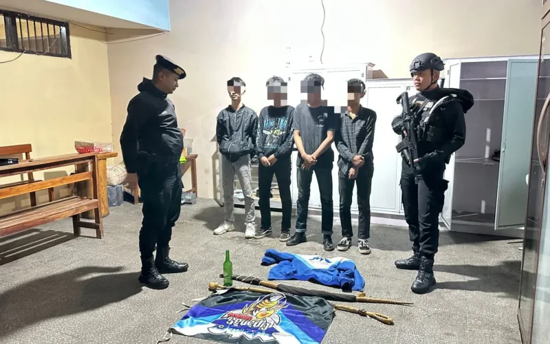 Patroli Sat Samapta Polres Garut Amankan Emat Pemuda Yang Hendak Perang Sarung Saat Patroli Dini Hari