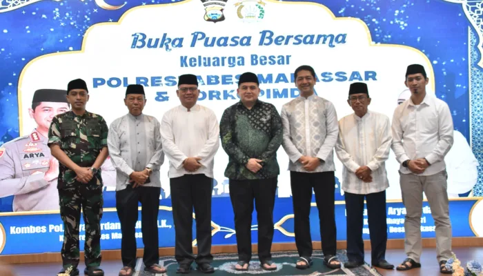Dandim 1408/Makassar Hadiri Peringatan Nuzulul Qur’an dan Buka Puasa Bersama di Polrestabes Makassar