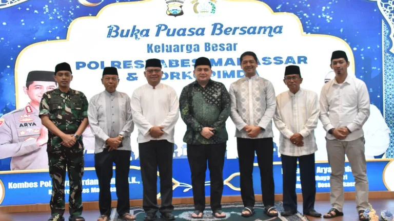 Dandim 1408/Makassar Hadiri Peringatan Nuzulul Qur’an dan Buka Puasa Bersama di Polrestabes Makassar