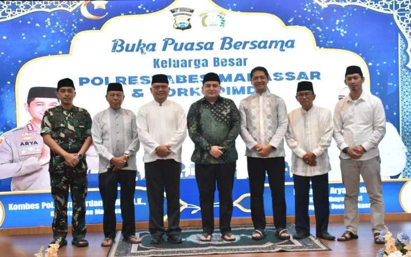 Dandim 1408/Makassar Hadiri Peringatan Nuzulul Qur’an dan Buka Puasa Bersama di Polrestabes Makassar