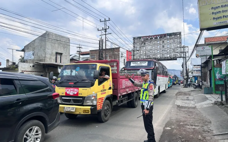 Hari Pertama Ops Ketupat Lodaya 2026, Lali-Lintas jalur Kadungora Masih Landai