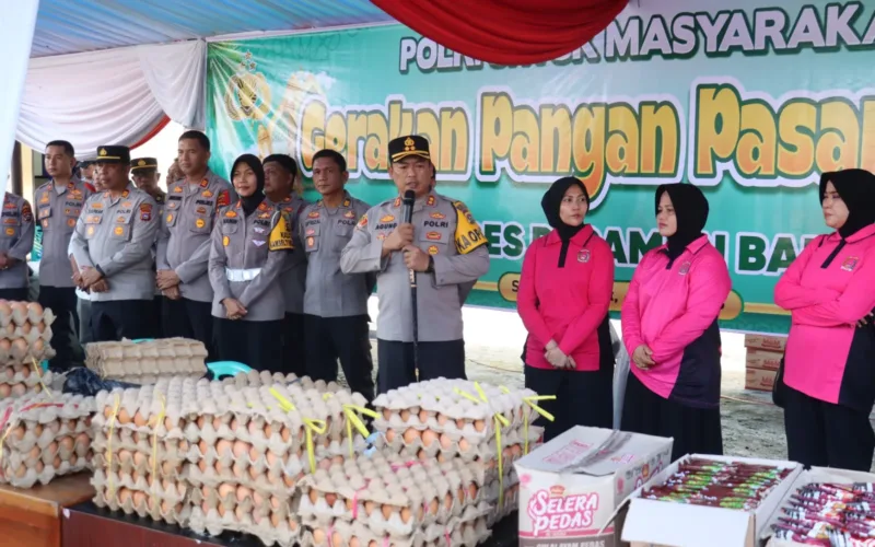 Menjelang Lebaran Hari Raya Idul Fitri 1447 H, Polres Pasaman Barat Gelar Gerakan Pasar Pangan Murah