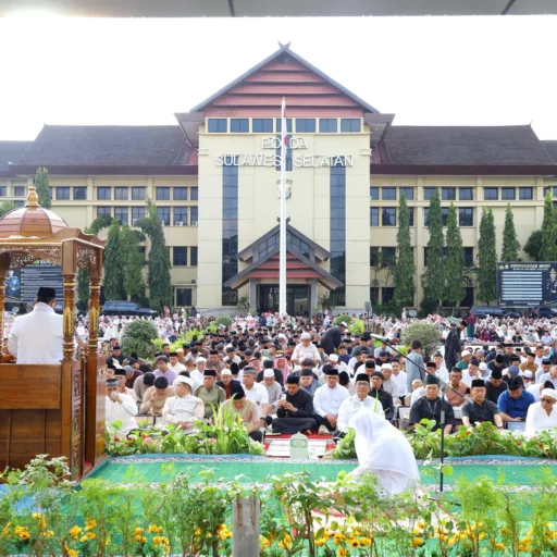 Sholat Idul Fitri 1447 H di Mapolda Sulsel, Wujud Kebersamaan Polri dan Masyarakat