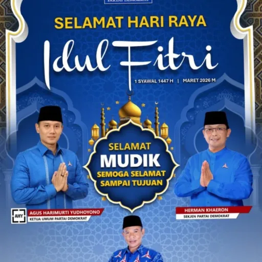 Ketua DPC Partai Demokrat H. Aman Nurjaman dan Partai Demokrat Kabupaten Garut Mengucapkan Selamat Idul Fitri 1447 H
