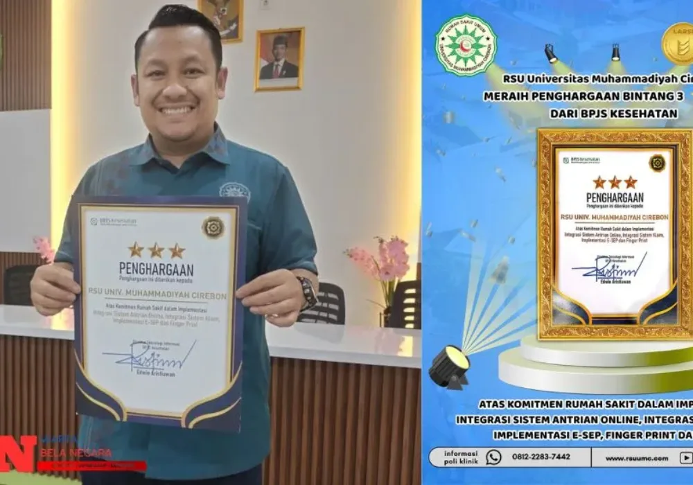 Penghargaan BPJS Kesehatan: RSU UMC Cirebon Raih Bintang 3