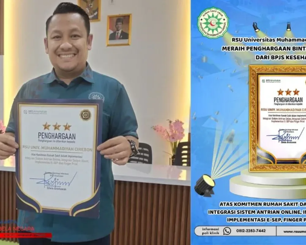 Penghargaan BPJS Kesehatan: RSU UMC Cirebon Raih Bintang 3