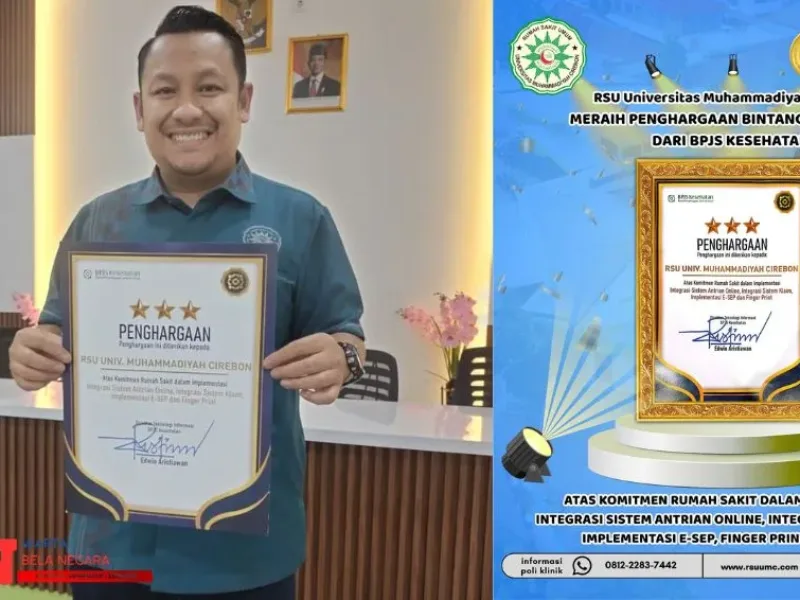 Penghargaan BPJS Kesehatan: RSU UMC Cirebon Raih Bintang 3