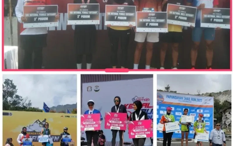 Konsisten Sejak 2020, Polwan Polres Garut Aipda Sugianingsih Raih Deretan Prestasi dalam ajang olahraga Lari