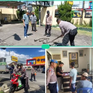 Polsek Leles Polres Garut Kembali Tertibkan Knalpot Brong, Enam Motor Diamankan