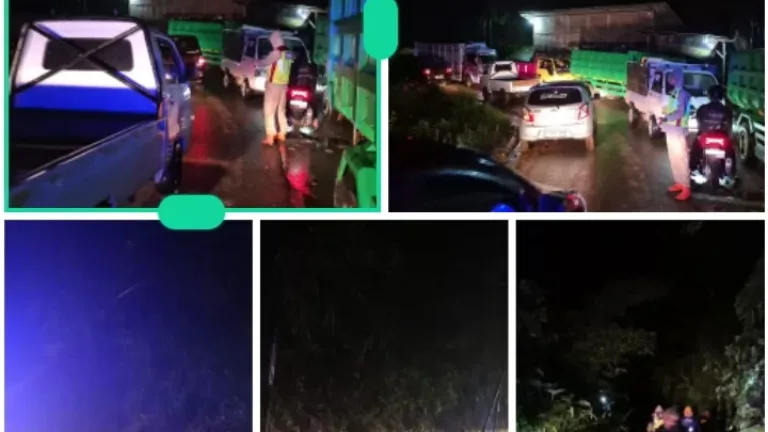 Empat Titik Longsor Tutup Jalur Banjarwangi–Singajaya, Polisi dan Tim Gabungan Gerak Cepat