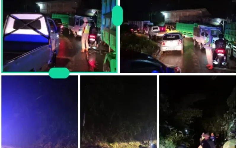 Empat Titik Longsor Tutup Jalur Banjarwangi–Singajaya, Polisi dan Tim Gabungan Gerak Cepat