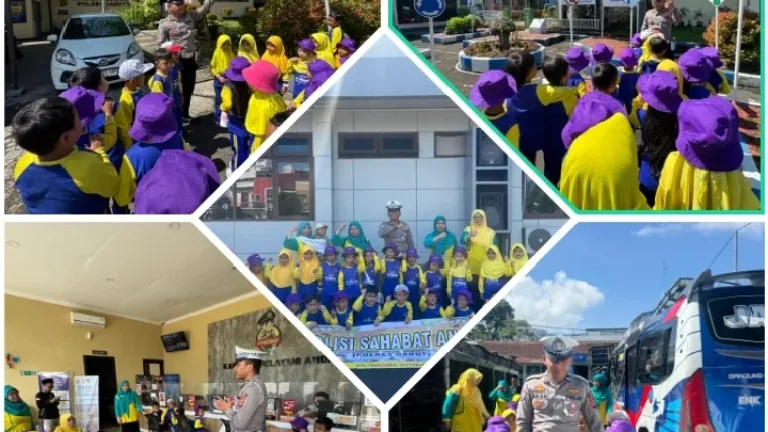 Polisi Sahabat Anak, Satlantas Polres Garut Tanamkan Keselamatan Sejak Dini di TK Al-Hikmah