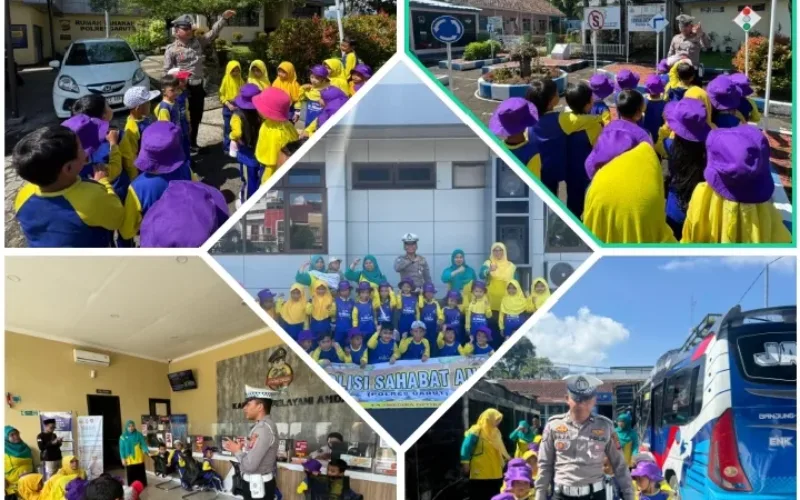Polisi Sahabat Anak, Satlantas Polres Garut Tanamkan Keselamatan Sejak Dini di TK Al-Hikmah