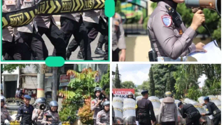 Tingkatkan Kesiapsiagaan, Polres Garut Gelar Latihan Dalmas Lanjut dan Negosiator