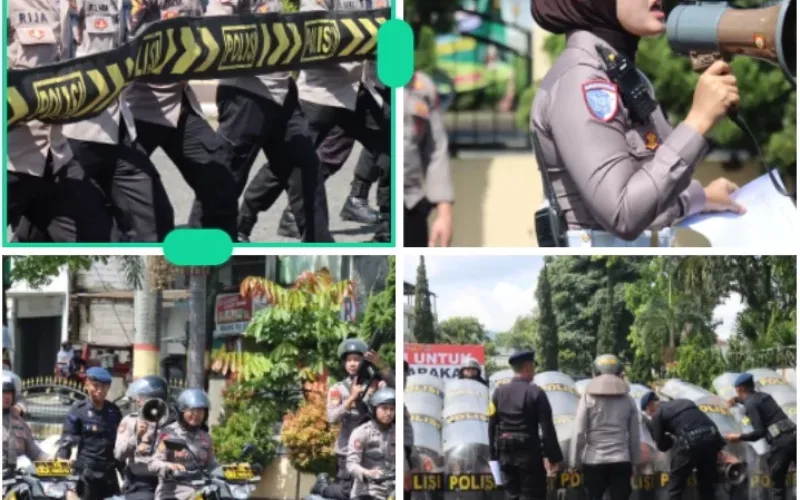 Tingkatkan Kesiapsiagaan, Polres Garut Gelar Latihan Dalmas Lanjut dan Negosiator