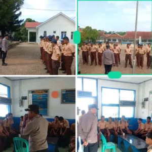 Cegah Kenakalan Remaja, Polsek Cikelet Berikan Pembinaan ke Siswa SMPN 1 Cikelet
