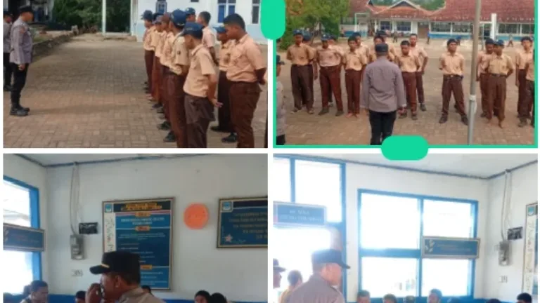 Cegah Kenakalan Remaja, Polsek Cikelet Berikan Pembinaan ke Siswa SMPN 1 Cikelet