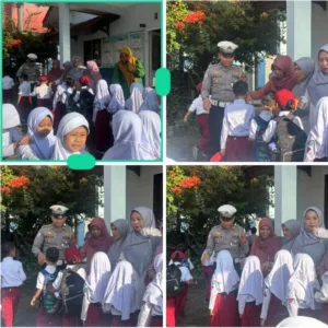 Polisi Sahabat Anak, Satlantas Polres Garut Tanamkan Keselamatan Sejak Dini di SDN 1 Jayaraga