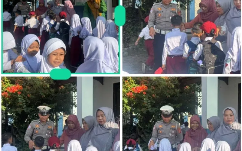 Polisi Sahabat Anak, Satlantas Polres Garut Tanamkan Keselamatan Sejak Dini di SDN 1 Jayaraga