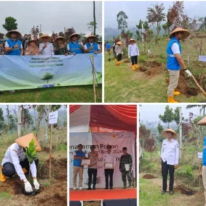 Seribu Pohon untuk Bumi! Kapolsek Pasirwangi Hadir di Aksi Hijau Hari Bumi 2026 di Garut