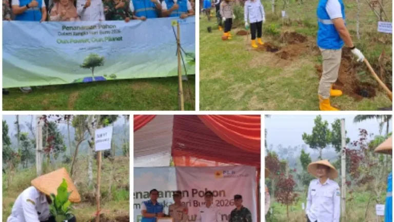 Seribu Pohon untuk Bumi! Kapolsek Pasirwangi Hadir di Aksi Hijau Hari Bumi 2026 di Garut