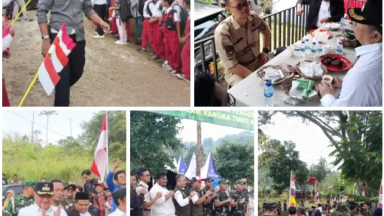 Antusias Warga Menghadiri Pembukaan TMMD di Malangbong