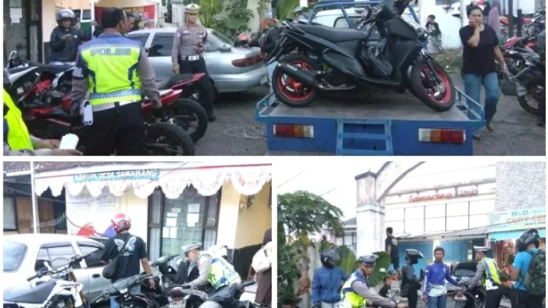 Sering meresahkan, Polisi tertibkan Knalpot Tidak Sesuai Spesifikasi di Samarang Garut.