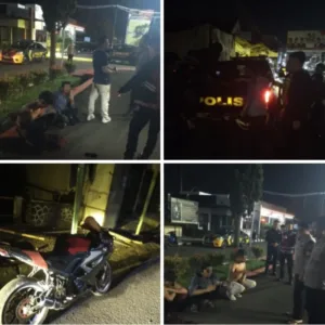 Tim Patroli Polres Garut Amankan Tiga Orang Diduga Mabuk Usai Keributan di Jalan A. Yani Garut