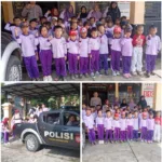 Polsek Bungbulang Terima Kunjungan PAUD KB Amanah Bunda, Tanamkan Cinta Polisi Sejak Dini