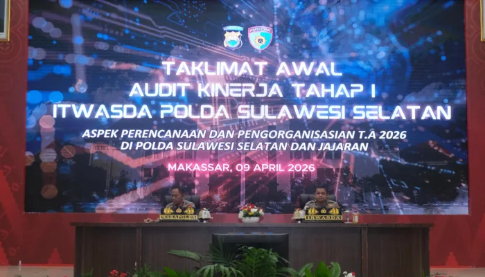 Wakapolda Sulsel Buka Audit Kinerja Itwasda Tahap I 2026, Perkuat Akuntabilitas dan Kinerja Organisasi