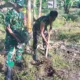 Wujud Kepedulian Lingkungan, Koramil 1408-12/Tamalanrea Gelar Karya Bhakti Penanaman Pohon Antisipasi Banjir