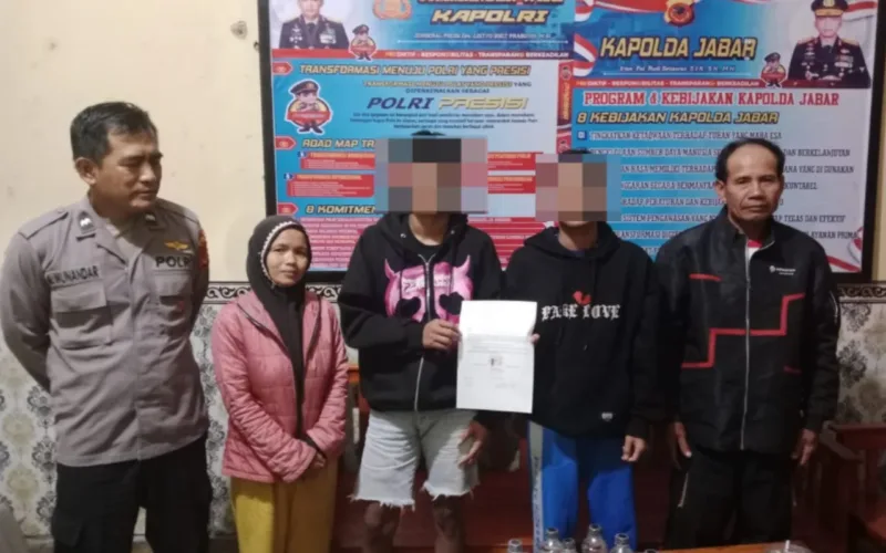 Dua Pelajar Kedapatan Jual Miras, Polsek Cibatu Lakukan Pembinaan dan Libatkan Orang Tua