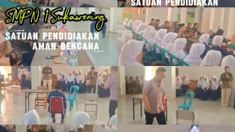 Sekolah Jangan Cuma Seremonial!  Iwan Ridwan, S.Pd., M.Pd. Sentil Kesiapsiagaan Bencana di SMPN 1 Sukawening