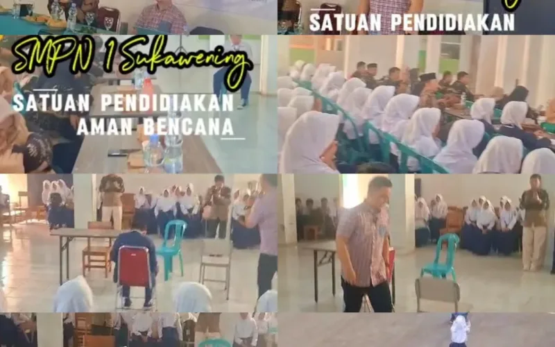 Sekolah Jangan Cuma Seremonial!  Iwan Ridwan, S.Pd., M.Pd. Sentil Kesiapsiagaan Bencana di SMPN 1 Sukawening