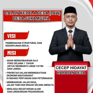 Gelombang Perubahan Dari Desa! Putra Daerah Siap maju — Cecep Hidayat nyatakan niat di pilkades PAW Sukamulya.