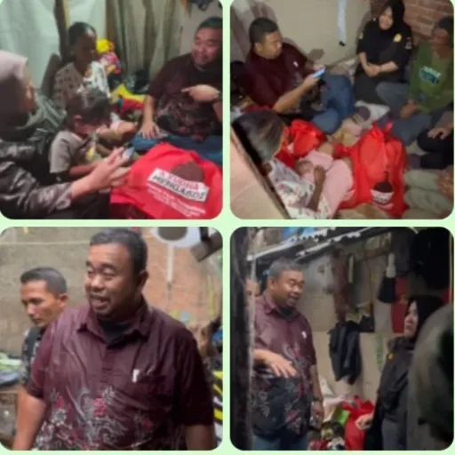 Derasnya Hujan Mengguyur Wilayah Garut Tak Menyurutkan Yudha Berbakti Kepada Rakyat Miskin