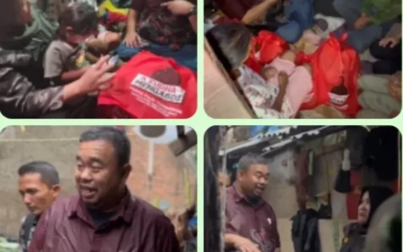 Derasnya Hujan Mengguyur Wilayah Garut Tak Menyurutkan Yudha Berbakti Kepada Rakyat Miskin