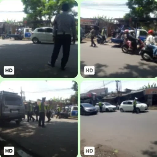 Razia Gabungan Penertiban Pajak Kendaraan di Jalan Guntur, Garut