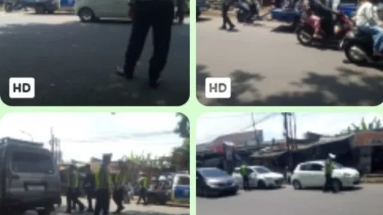 Razia Gabungan Penertiban Pajak Kendaraan di Jalan Guntur, Garut